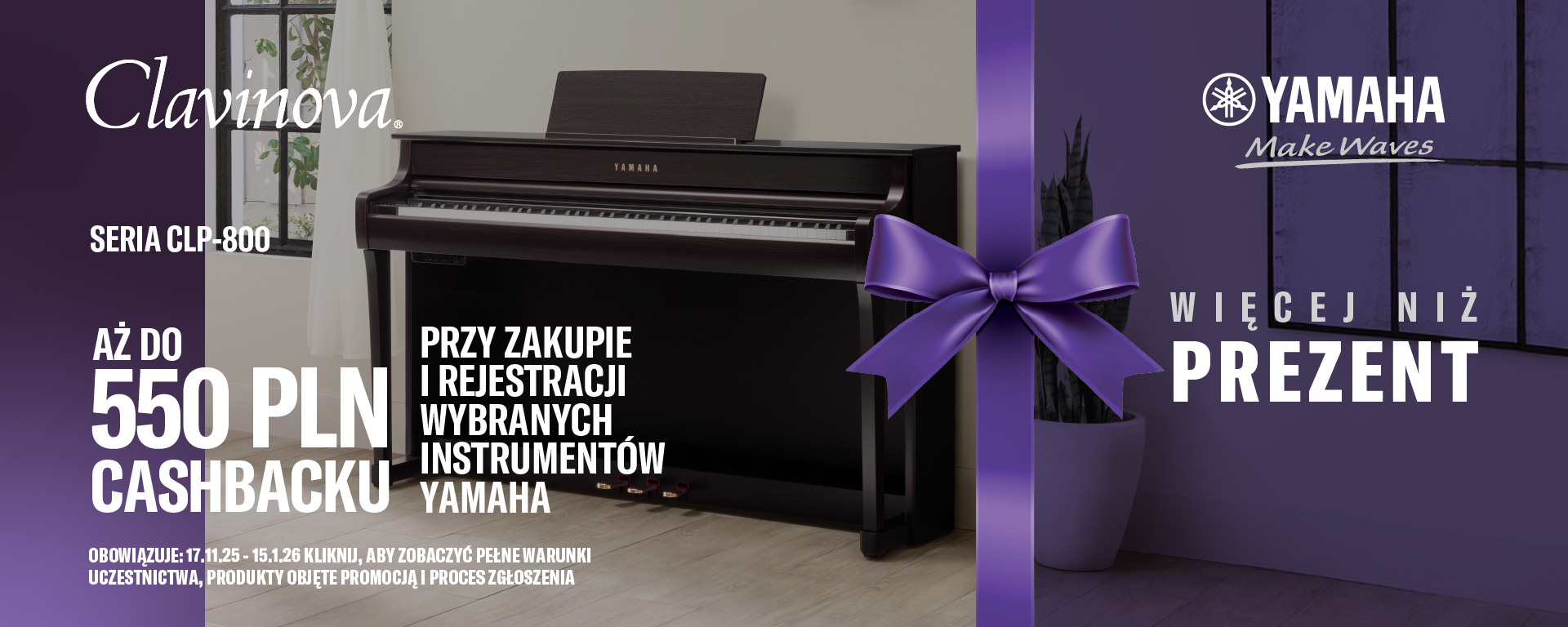 Yamaha Clavinova CLP-825 PE - pianino cyfrowe CLP_-1920X768