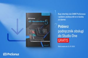 Kup dowolny interfejs Presouns lub licencję DAW i pobierz darmowego e-book do obsługi Studio One 5