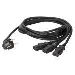 Sommer KGWB3-0180-SW - kabel zasilający IEC 1,8m, potrójny
