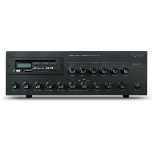FBT MDS-6240 - wzmacniacz mocy linii 100V z odtwarzaczem MP3 wzmacniacz instalacyjny
