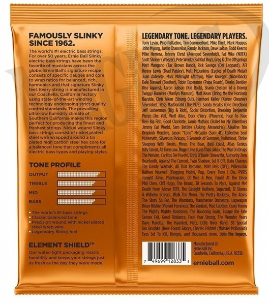 Ernie Ball EB 2833 struny do gitary basowej