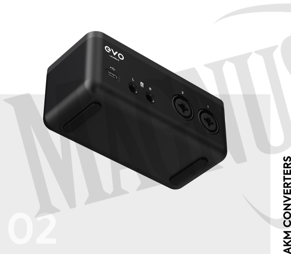 Audient EVO4 interfejs audio USB 2 wejścia/2 wyjścia, innowacyjny tryb Smartgain