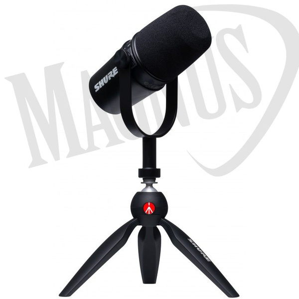 Shure MV7-K BNDL + statyw mikrofon pocastowy