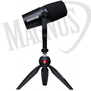 Shure MV7-K BNDL + statyw mikrofon pocastowy
