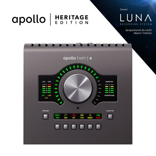 Apollo Twin X Duo Heritage Edition  - Interfejs Audio Thunderbolt 3 - 3 lata gwarancji po rejestracji