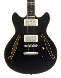 D'Angelico Excel Mini DC Tour Solid Black gitara elektryczna