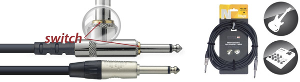 Stagg NGC10SWR - kabel instrumentalny 10m przewód audio