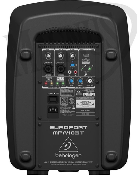 Behringer MPA40BT akumulatorowy system PA z Bluetooth
