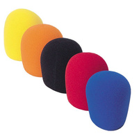 Soundsation W-40-C - Zestaw 5 kolorowych Gąbek Ochronnych na Mikrofony Dynamiczne z Okrągłą Główką.