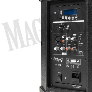 Stagg AS 10B  - dwudrożna kolumna aktywna 250W UHF w zestawie z mikrofonem