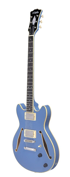 D'Angelico Excel Mini DC Tour Solid Slate Blue gitara elektryczna