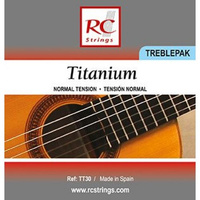 Royal Classics TT30 Titanium Treblepak - Wysokie struny do gitary klasycznej struny do gitary klasycznej