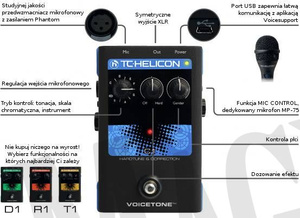TC Helicon VoiceTone C1 Hardtune & Correction procesor wokalowy
