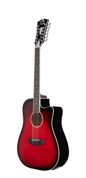 D'angelico Premier Bowery 12 LS Cherry Burst - gitara elektroakustyczna 12-strunowa