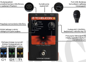 TC Helicon VoiceTone R1 Vocal Tuned Reverb procesor wokalowy