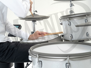 EFNOTE 7 Standard White Sparkle perkusja elektroniczna