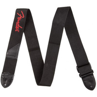 Fender Logo Czarny/Czerwony pasek