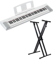 Yamaha Piaggero NP-15 WH pianino cyfrowe ze statywem Guitto - bezpłatne lekcje online i FLOWKEY