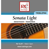 Royal Classics SL20T Sonata Light Treblepak - Wysokie struny do gitary klasycznej struny do gitary klasycznej