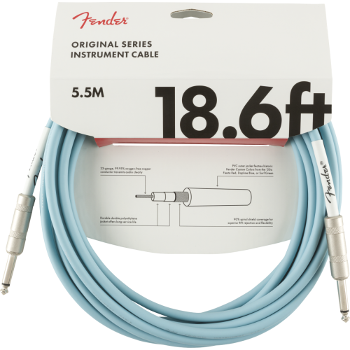 Fender Original kabel jack DNB 18.6 Daphne blue Akcesoria