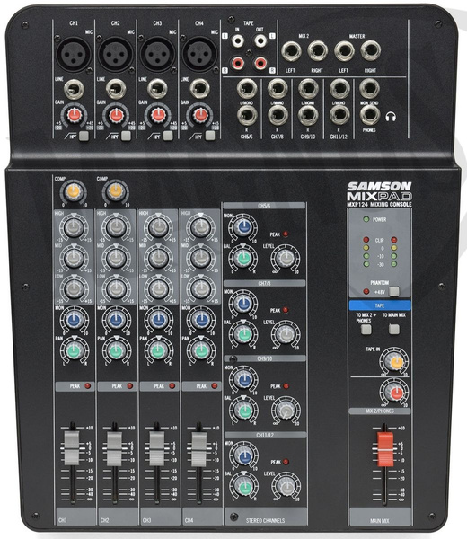 Samson MixPad MXP124FX mikser audio 4 x MIC/Line