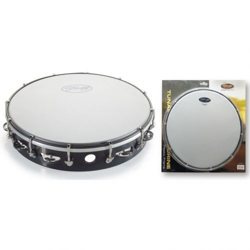Stagg TAB-112-P-BK tamburyno