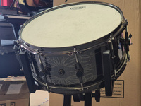Ddrum Werbel Reflex Tattooed Lady 6,5x14" BLK satin gold - ekspozycja