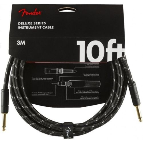 Fender Deluxe 10&quot; Black Tweed 3m Akcesoria