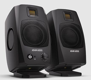 Adam Audio D3V BK + H200 - para monitorów aktywnych ze słuchawkami