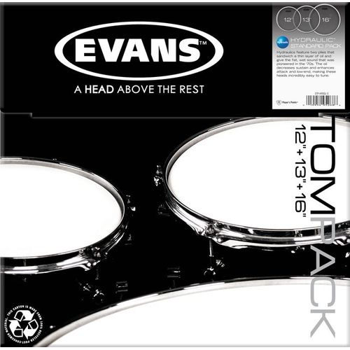 Evans TomPack Hydraulic Glass Standard zestaw naciągów perkusyjnych