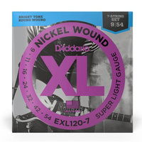 D'Addario EXL 120-7 struny do gitary elektrycznej