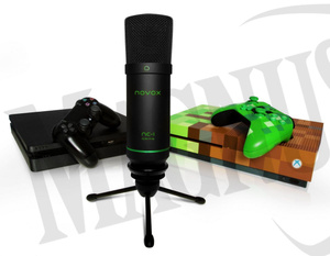 Novox NC-1 Game - mikrofon gamingowy USB ze statywem biurkowym