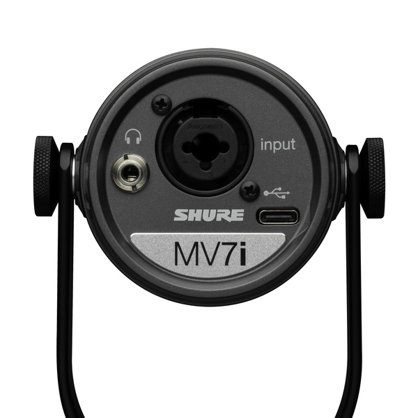 Shure MV7i Mikrofon lektorski/wokalny z wbudowanym interfejsem audio