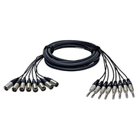 Alva T8X8Pro5 - Kabel 8 x XLRm - 8 x TRS 5m przewód audio