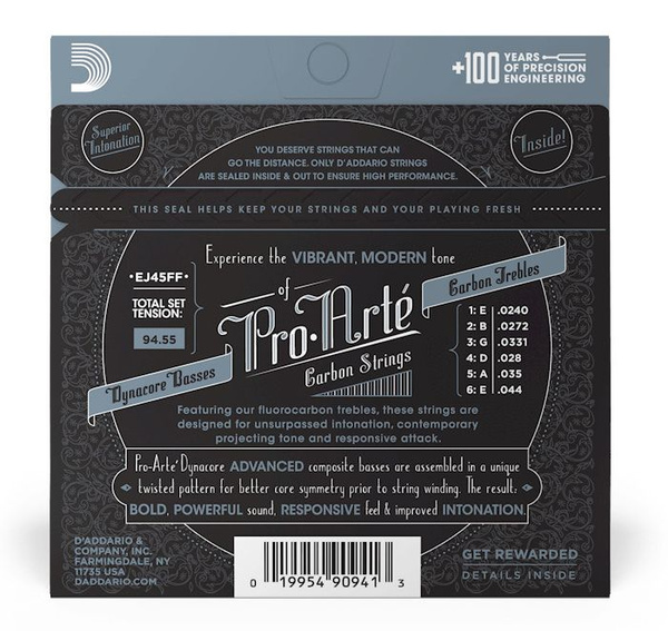 D'Addario EJ45FF struny do gitary klasycznej