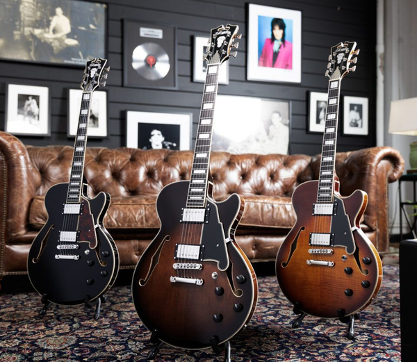 D'Angelico Premier SS Black Flake gitara elektryczna