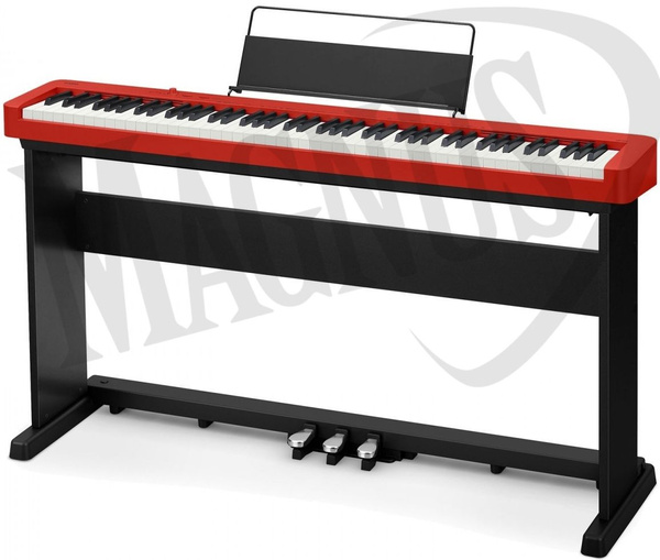 Casio CDP-S160 RD pianino cyfrowe w zestawie ze statywem