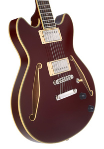 D'Angelico Excel Mini DC Tour Solid Wine gitara elektryczna