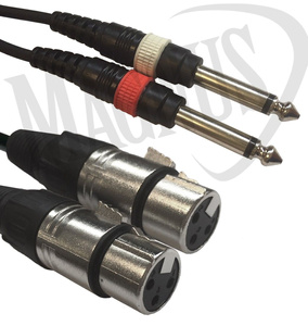 Accu Cable AC 2XF-2J6M/1,5 przewód 2x XLR  przewód audio
