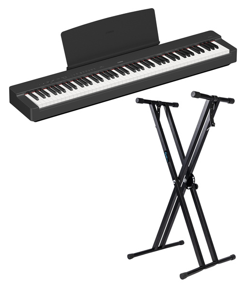 Yamaha P-225 B pianino cyfrowe ze statywem Guitto