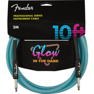 Fender Professional Series Glow in the Dark Cable Blue 10′ kabel gitarowy kabel instrumentalny