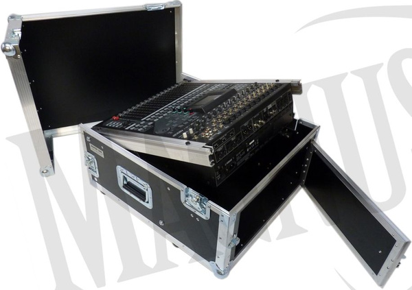 Master Case Rack 3U + mechanizm kontowy na mikser skrzynia transportowa