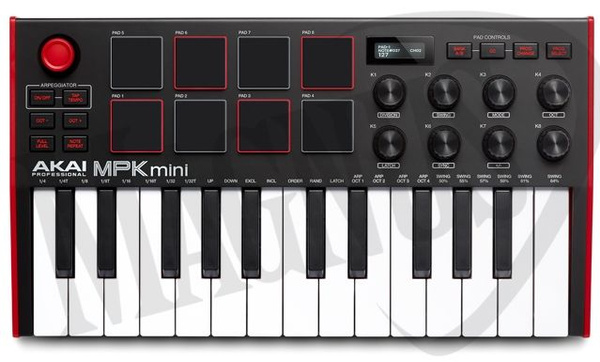 Akai MPK Mini MKIII ultrakompaktowa klawiatura sterująca - tylko otwarte