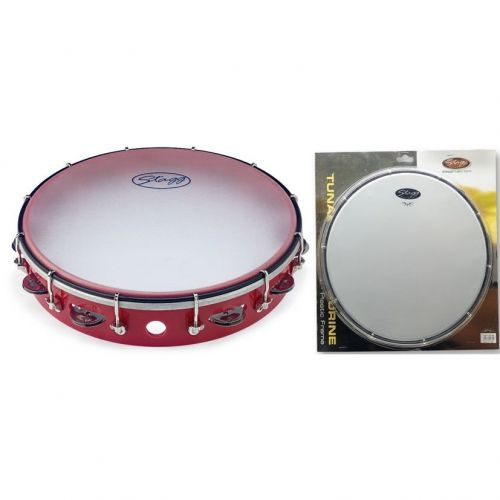 Stagg TAB-112-P-RD tamburyno