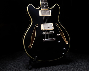D'Angelico Excel Mini DC Tour Solid Black gitara elektryczna