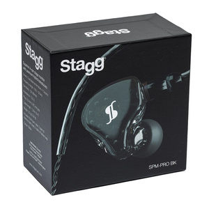Stagg SPM-PRO BK - douszne monitory słuchawkowe słuchawki studyjne
