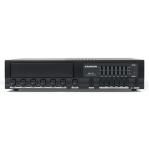 Samson ZM125  wzmacniacz pięciostrefowy z wbudowanym mikserem  (70/100V/125W/4ohm), 4 xMIC, 2x Stereo