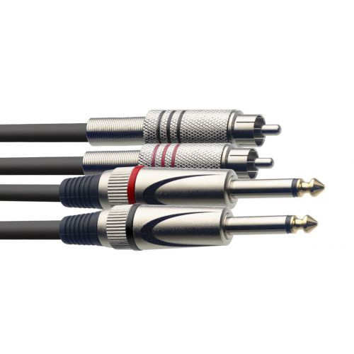 Stagg STC1,5PCM podwójny kabel połączeniowy 1,5m