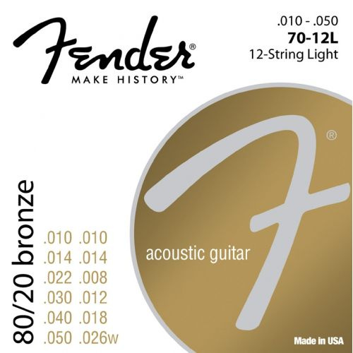 Fender 70-12 L struny do gitary akustycznej