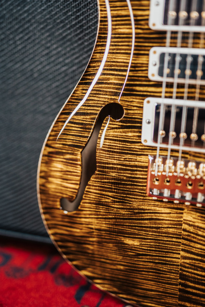 PRS 40th Anniversary Special Semi-Hollow Yellow Tiger - gitara elektryczna USA